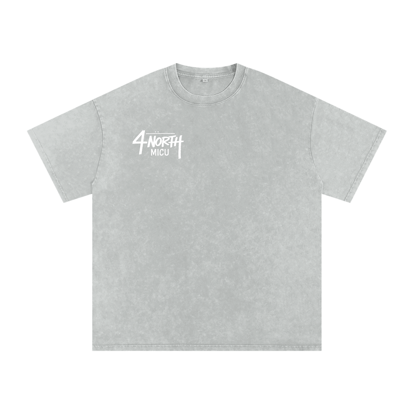 4 North white lettering- adult unisex Snow Washed Oversized Cotton T-Shirt