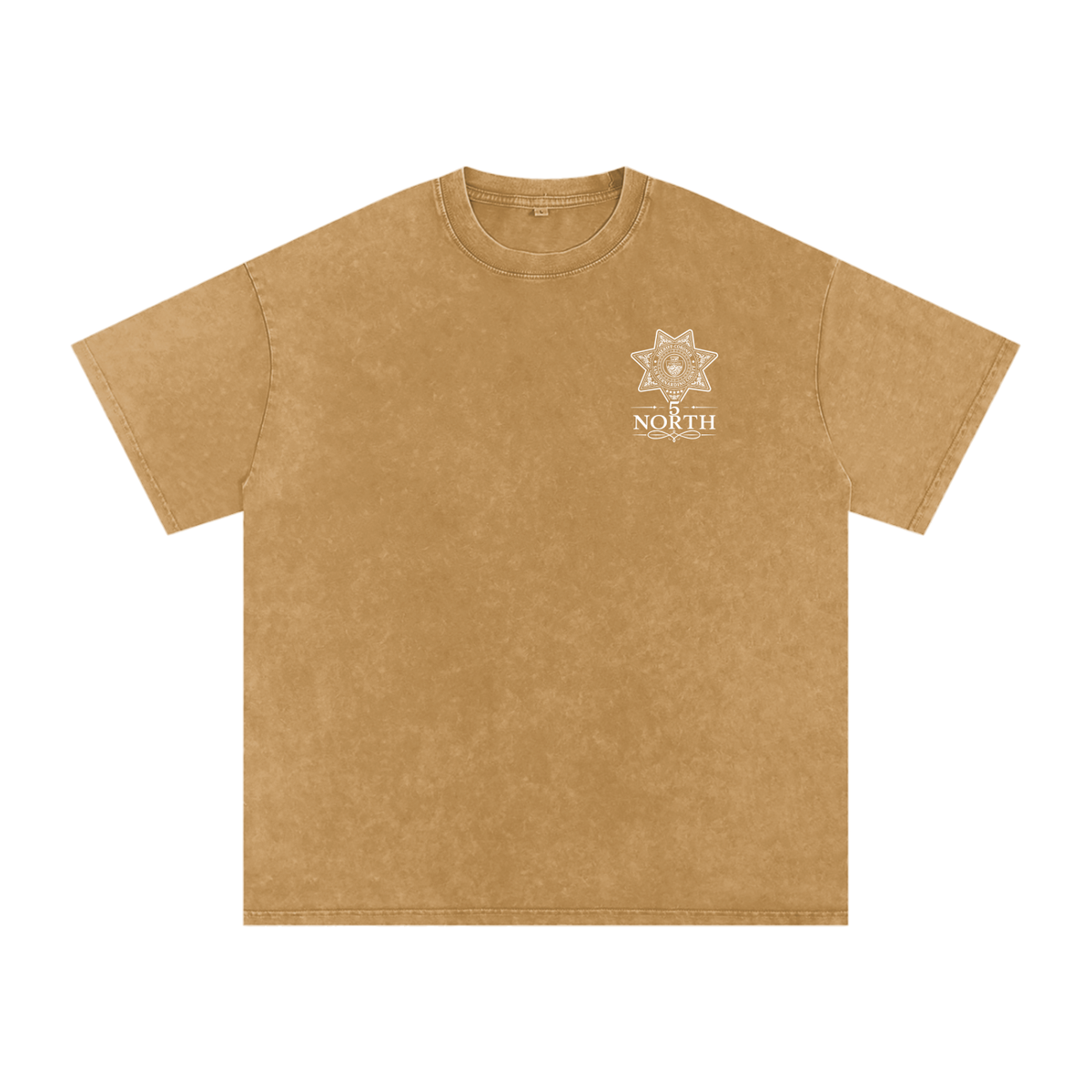 5 North-adult unisex Snow Washed Oversized Cotton T-Shirt