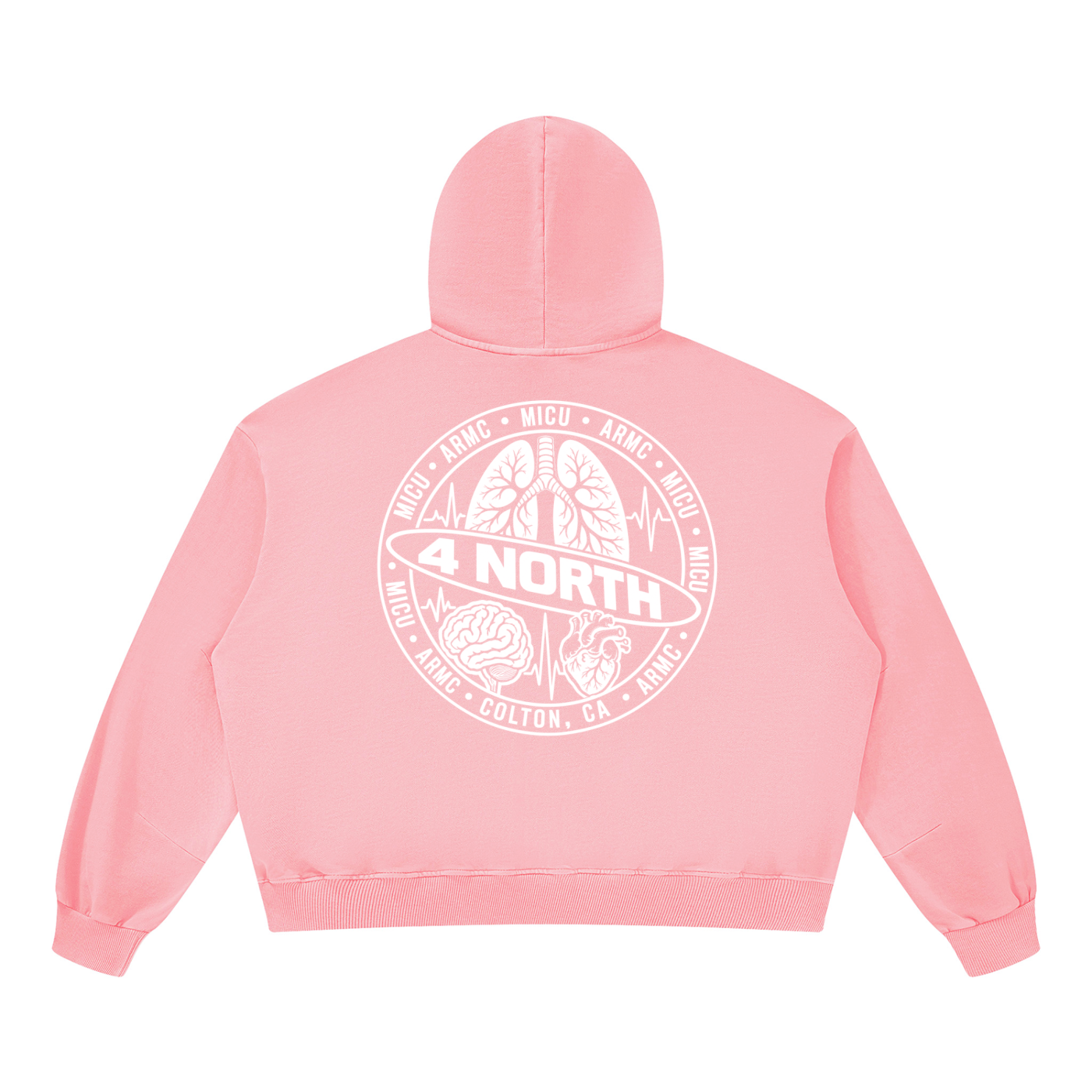 4 North- adult unisex Boxy Vintage Washed Hoodie