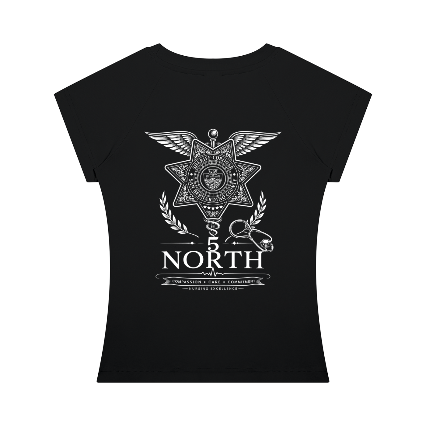 5 North- Women’s Slim Raglan T-Shirt