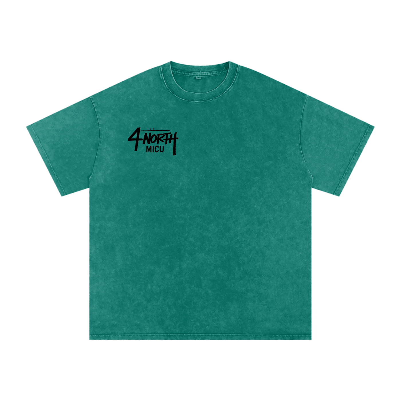 4 North black lettering- adult unisex Snow Washed Oversized Cotton T-Shirt