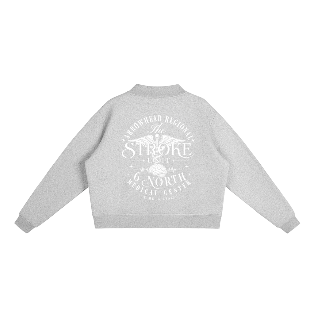 6 North- women’s Essential Fleece Mock-Neck Crew Sweatshirt