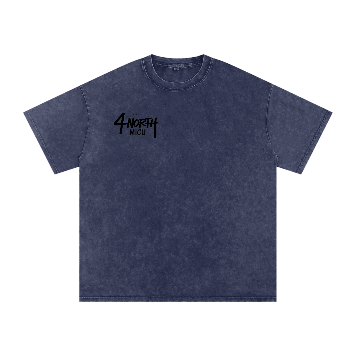 4 North black lettering- adult unisex Snow Washed Oversized Cotton T-Shirt
