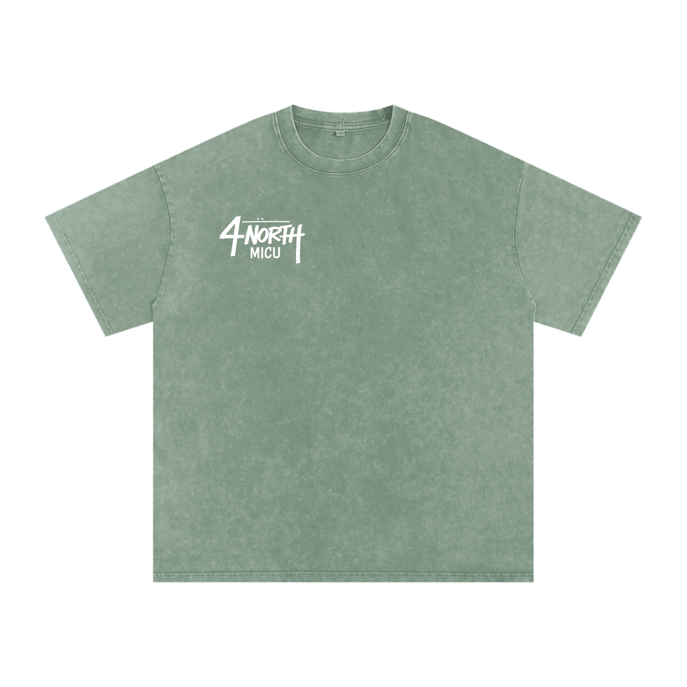 4 North white lettering- adult unisex Snow Washed Oversized Cotton T-Shirt