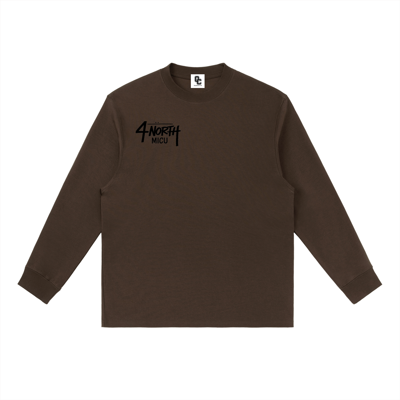 4 North black print- Long-Sleeve T-Shirt
