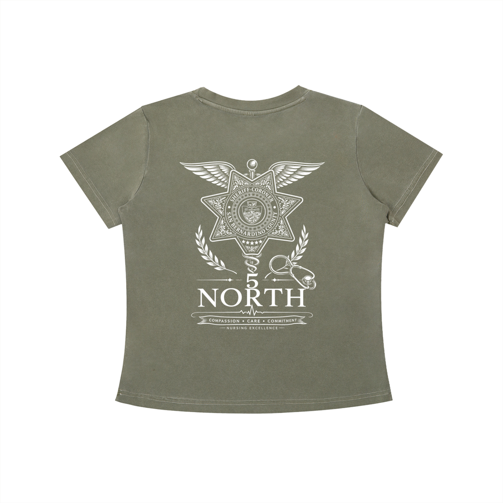 5 North- women’s Vintage Wash Slim Fit T-shirt