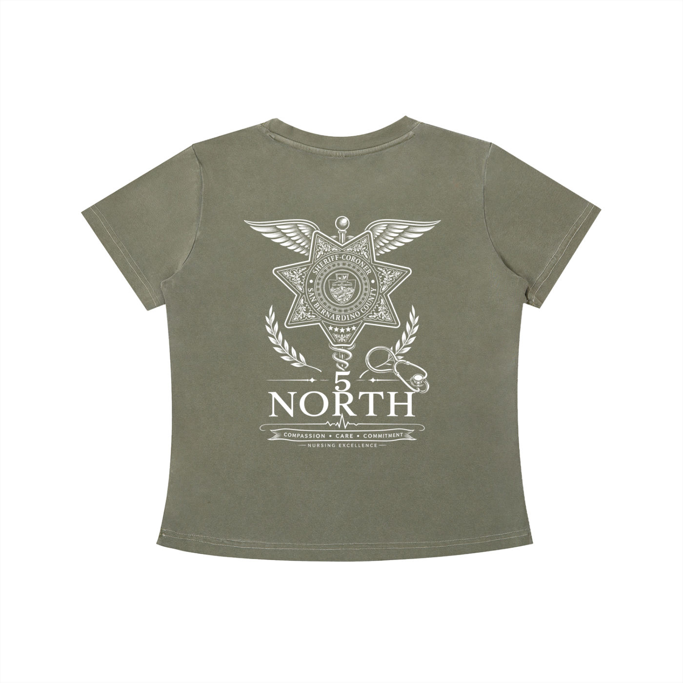 5 North- women’s Vintage Wash Slim Fit T-shirt