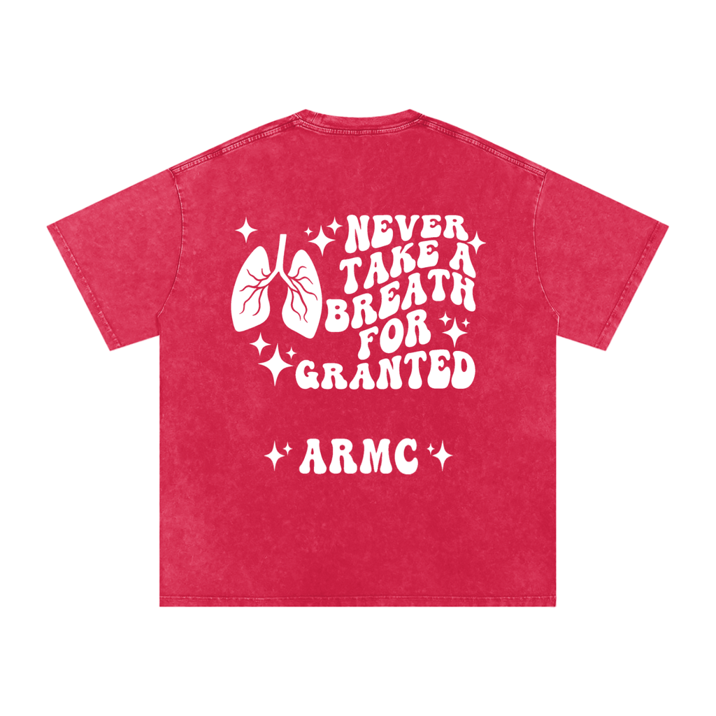 Respiratory Therapy- adult unisex Snow Washed Oversized Cotton T-Shirt