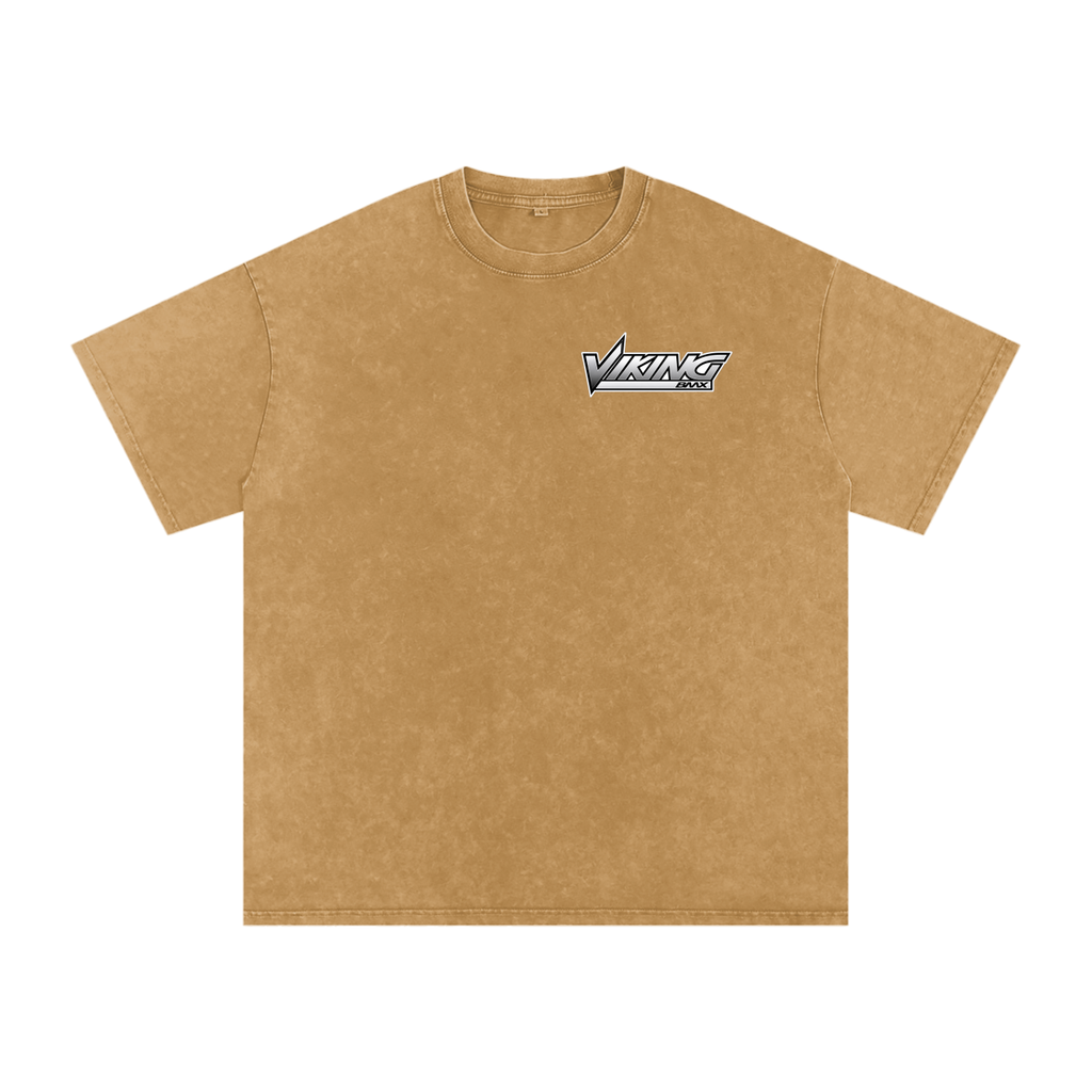 VIKING BMX- adult unisex Snow Washed Oversized Cotton T-Shirt