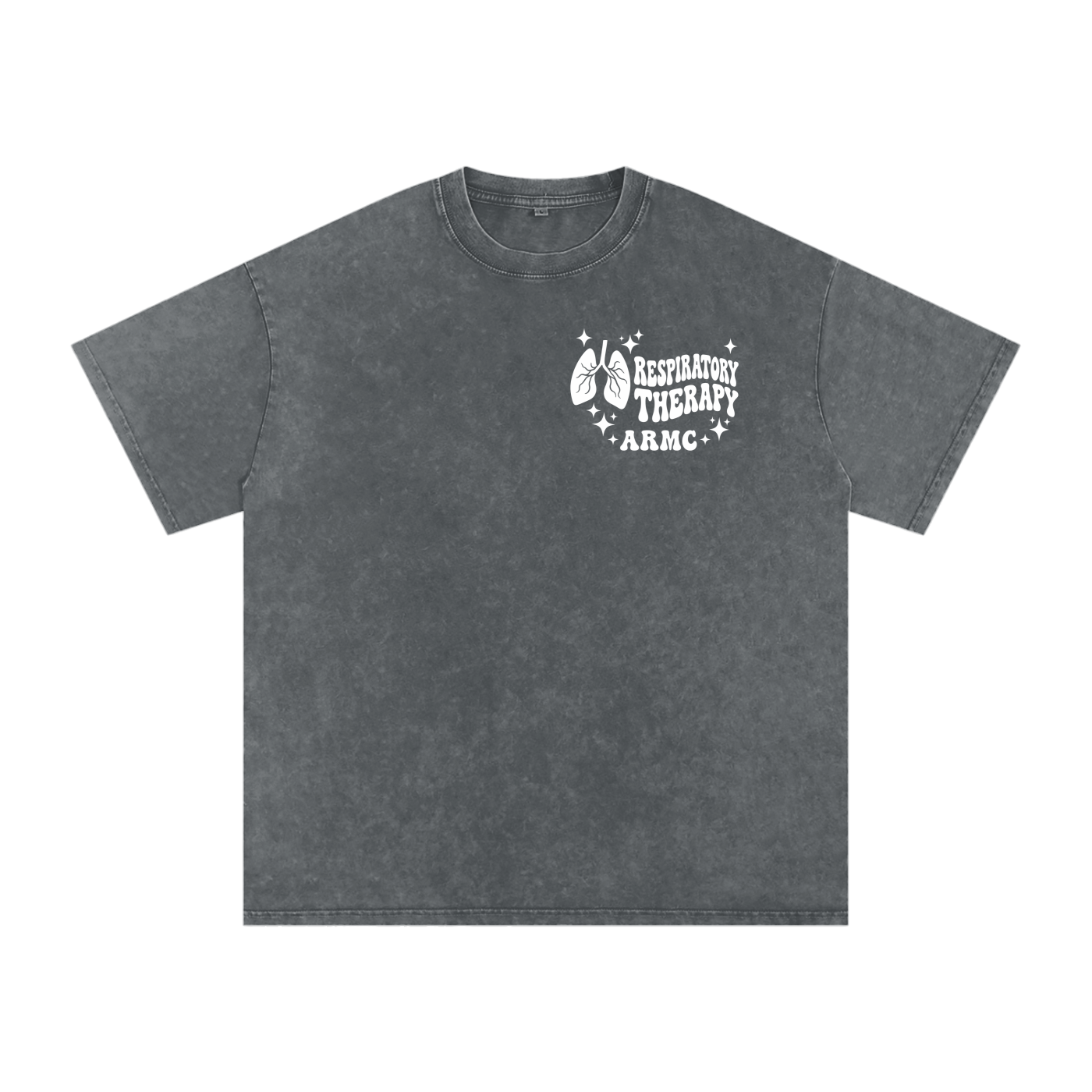 Respiratory Therapy- adult unisex Snow Washed Oversized Cotton T-Shirt