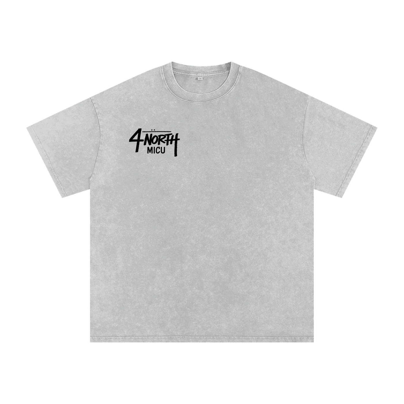 4 North black lettering- adult unisex Snow Washed Oversized Cotton T-Shirt