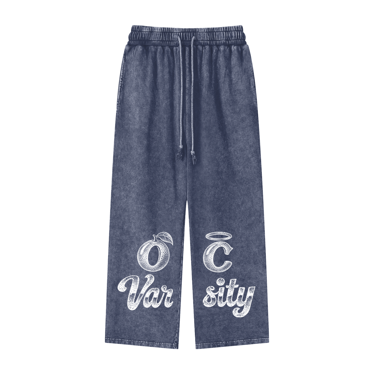 OC Varsity- Snow Washed Straight Leg Pants