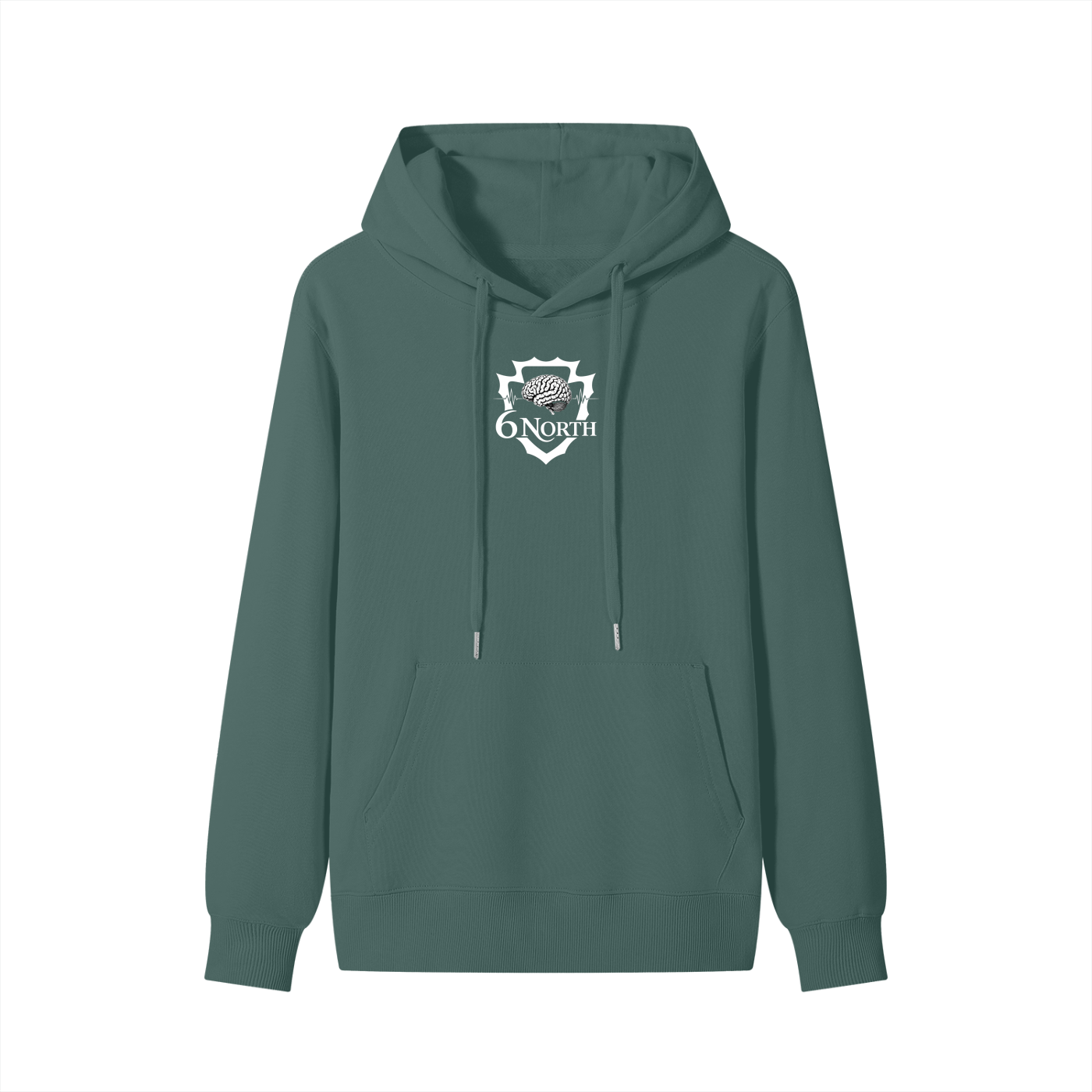 6 North White Lettering - Unisex Classic Cotton Hoodie