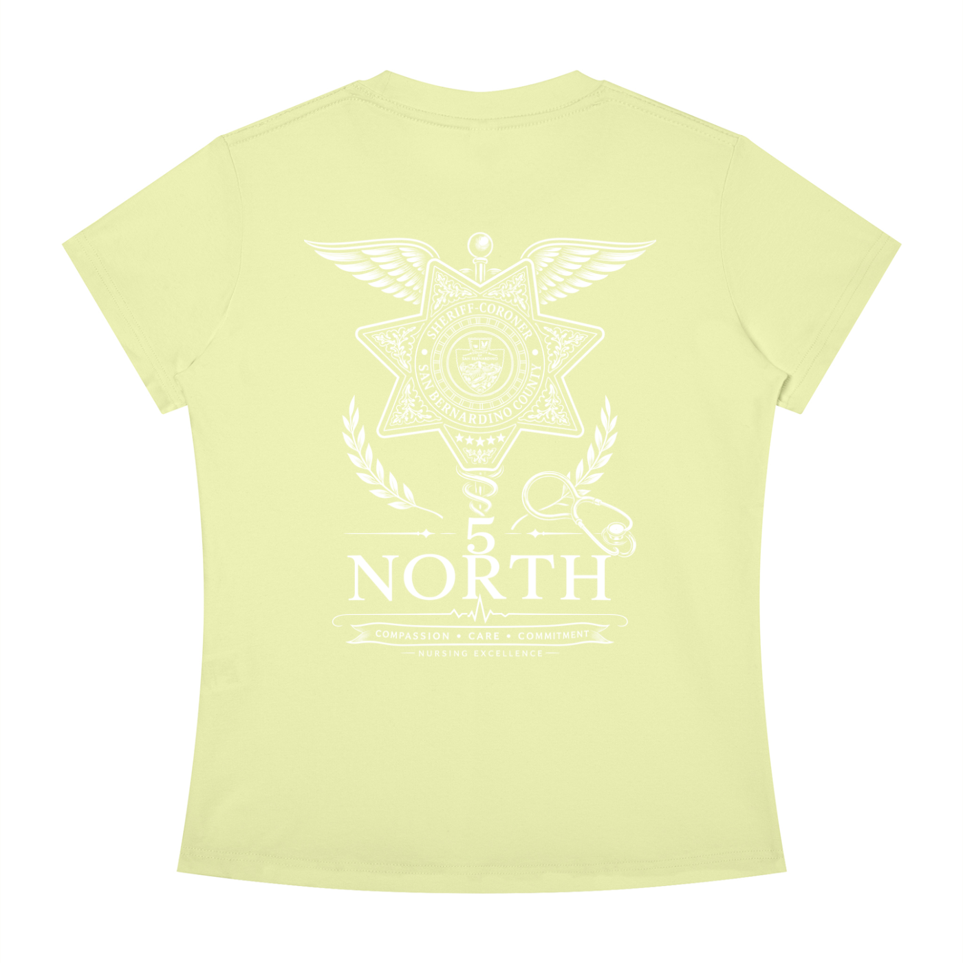 5 North- Women's Slim Fit Crewneck T-Shirt
