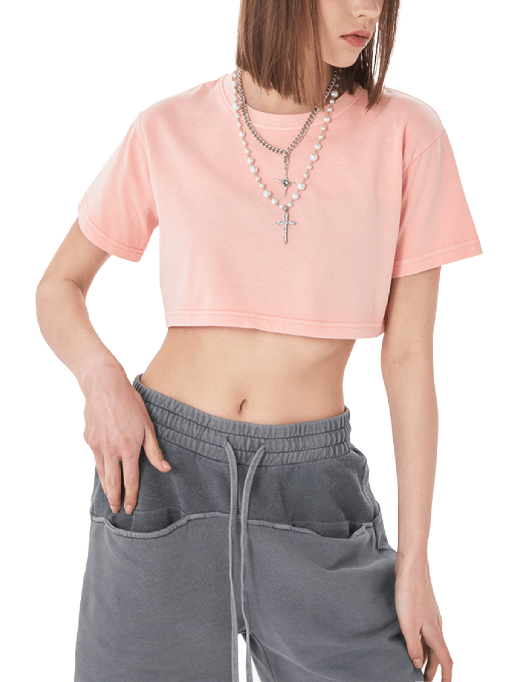 4 North- women’s Snow Washed Crop Top