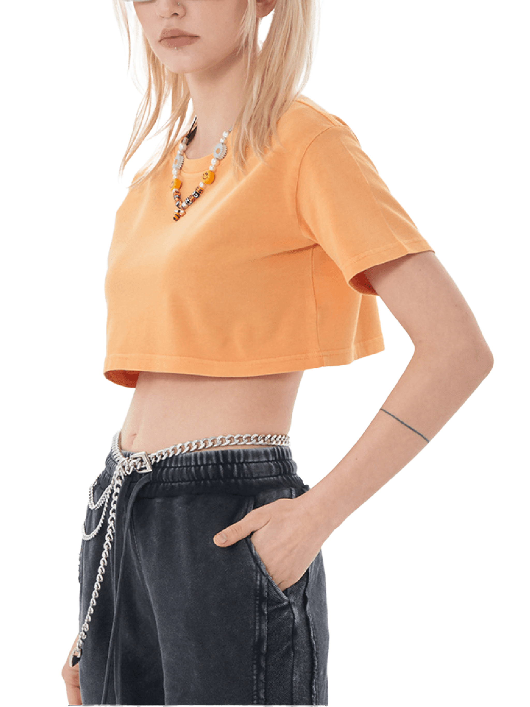 4 North- women’s Snow Washed Crop Top