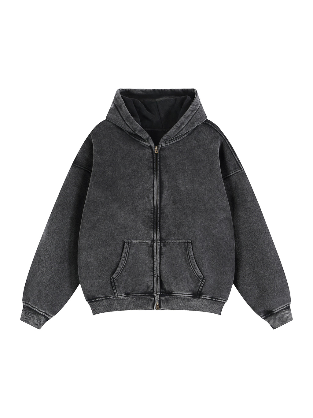 NURSING- Zip-Through Boxy Fleece Hoodie