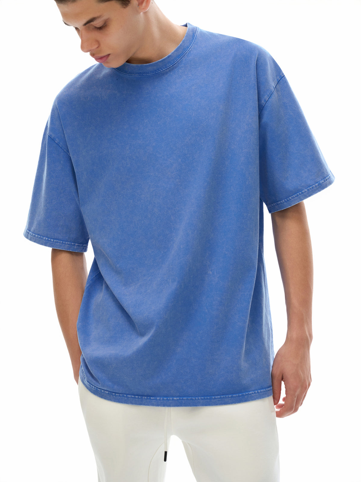 GENIUS 50:20- Snow Washed Oversized Cotton T-Shirt
