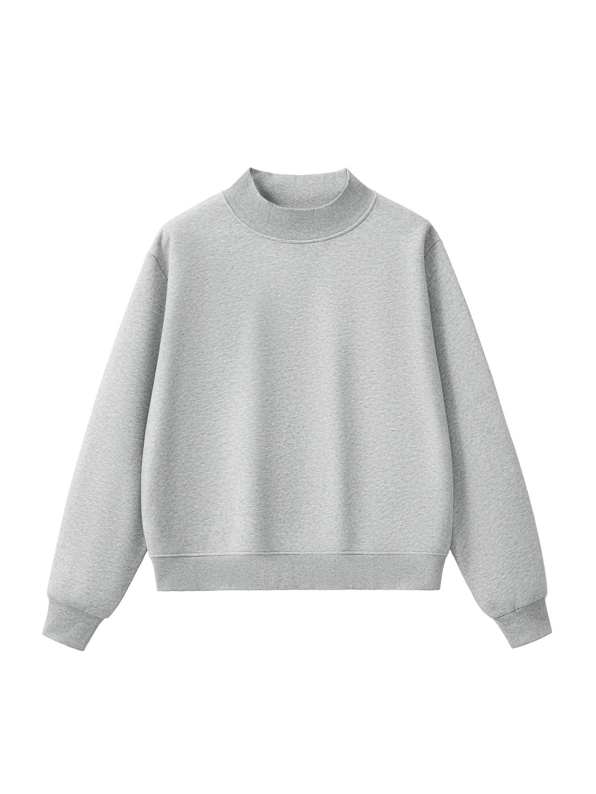4 North- women’s Essential Fleece Mock-Neck Crew Sweatshirt