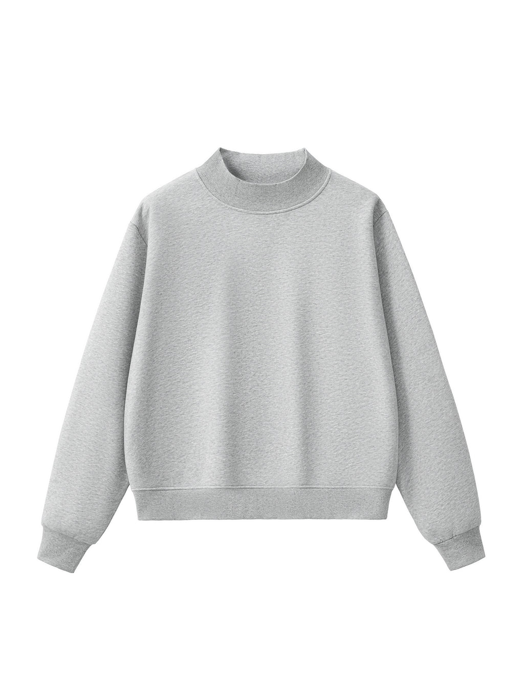 6 North- women’s Essential Fleece Mock-Neck Crew Sweatshirt
