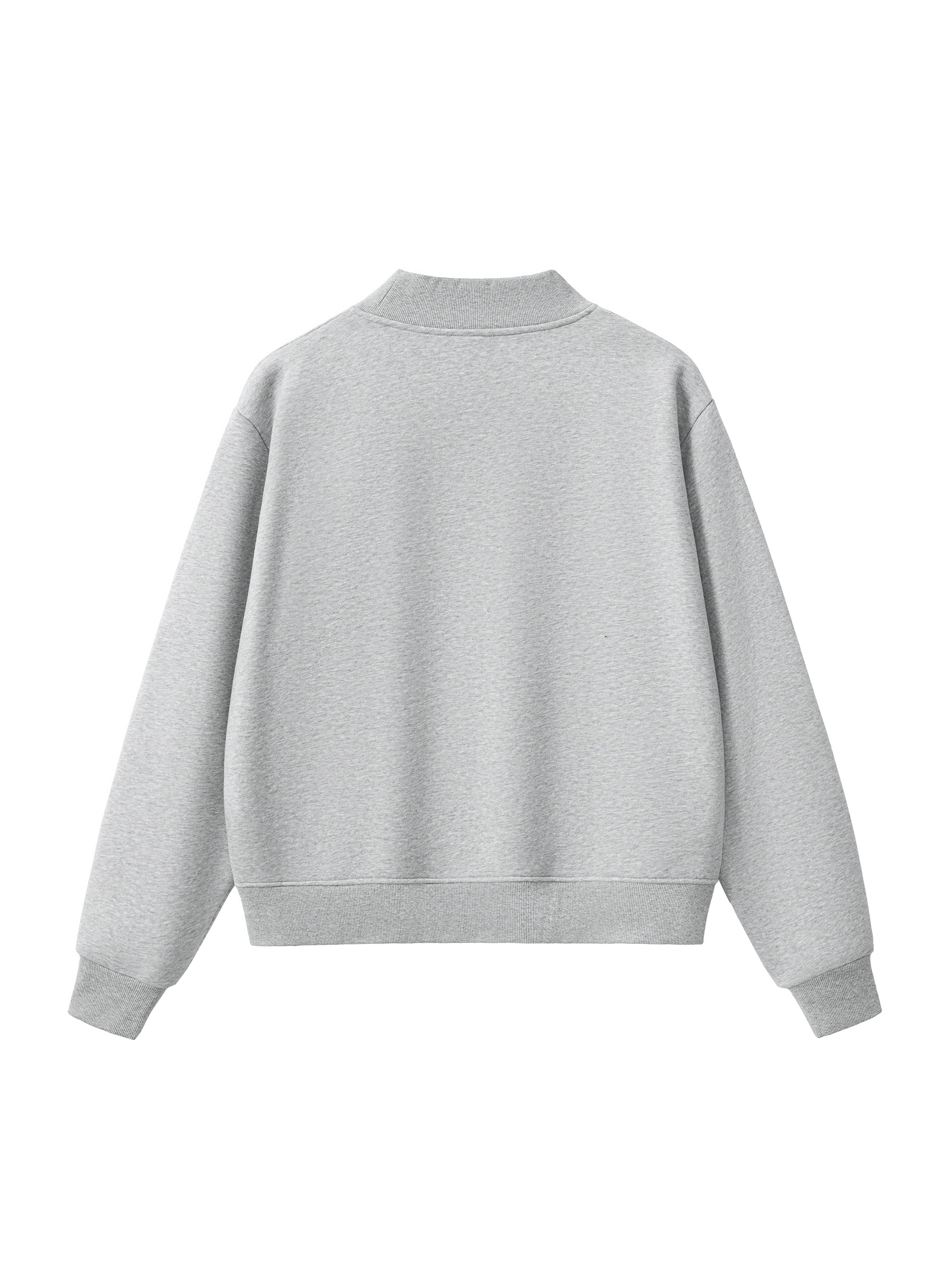 4 North- women’s Essential Fleece Mock-Neck Crew Sweatshirt