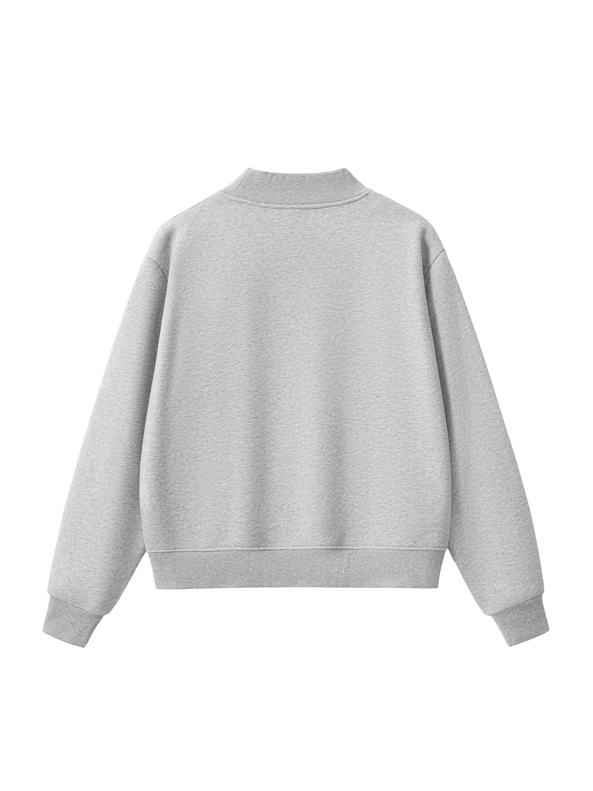 6 North- women’s Essential Fleece Mock-Neck Crew Sweatshirt