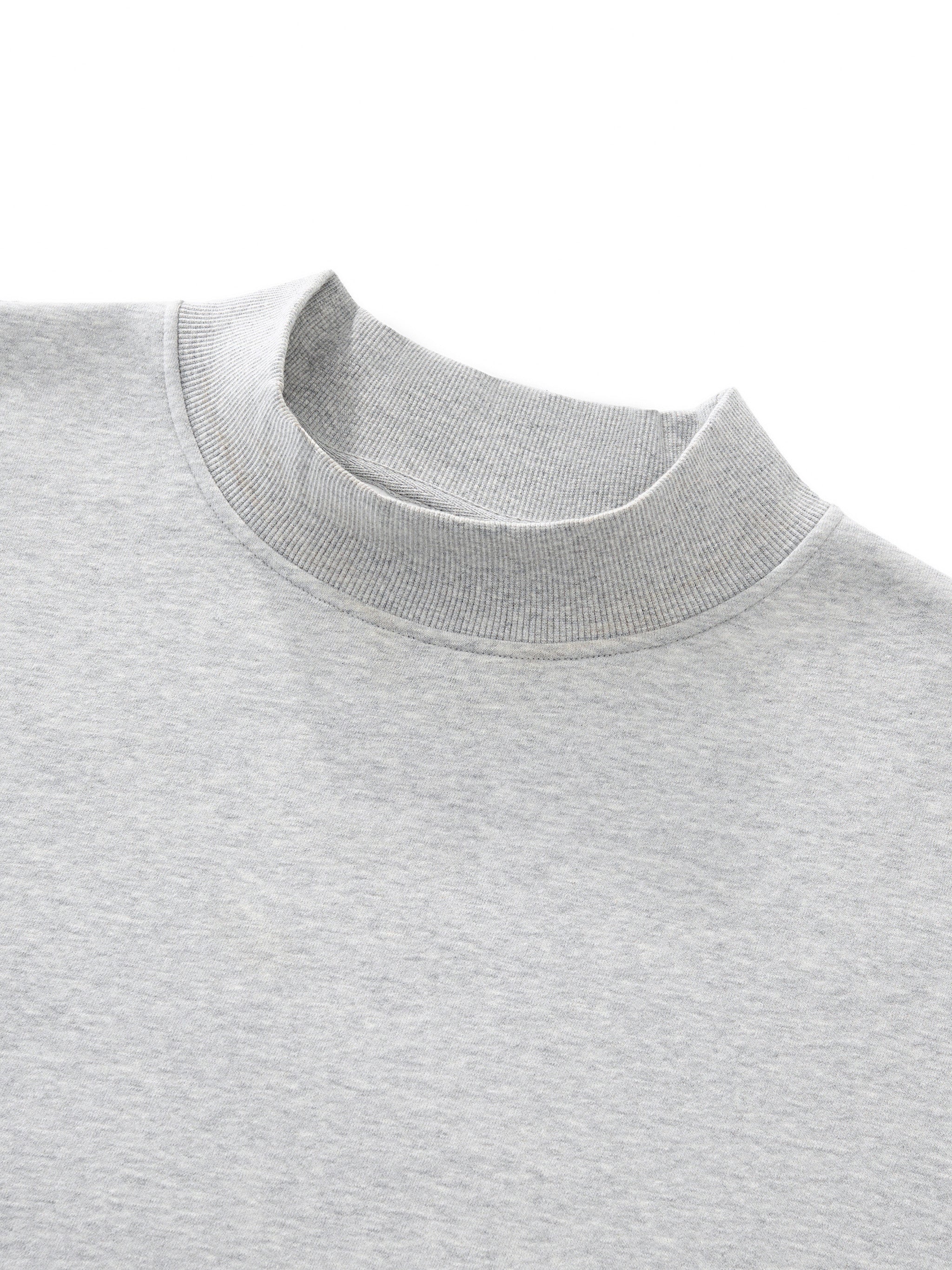 6 North- women’s Essential Fleece Mock-Neck Crew Sweatshirt