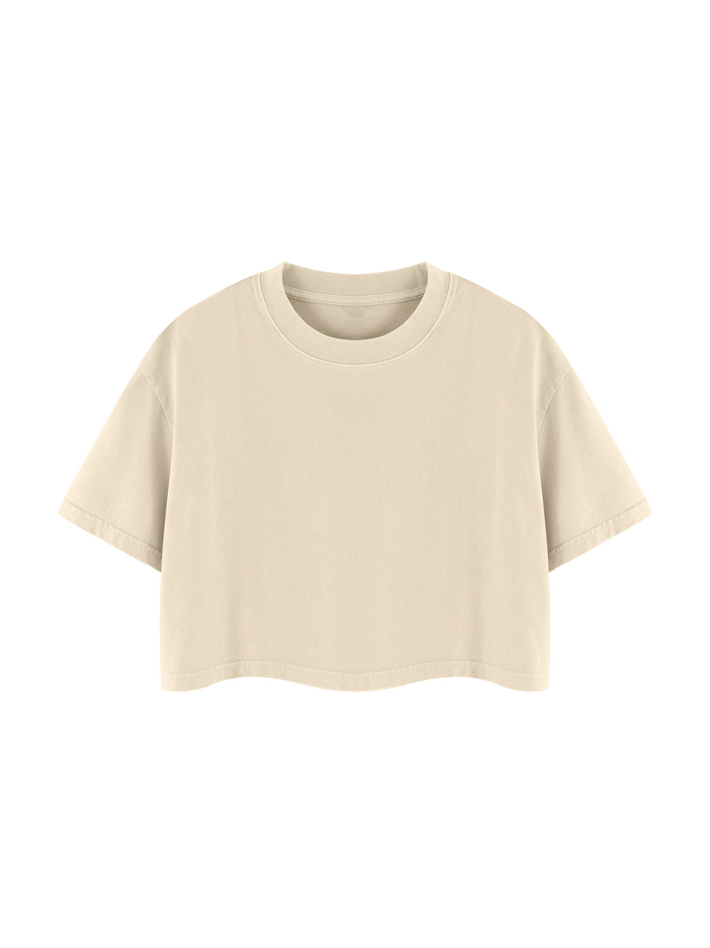 4 North- Women's Mineral Wash Cotton Crop T-Shirt
