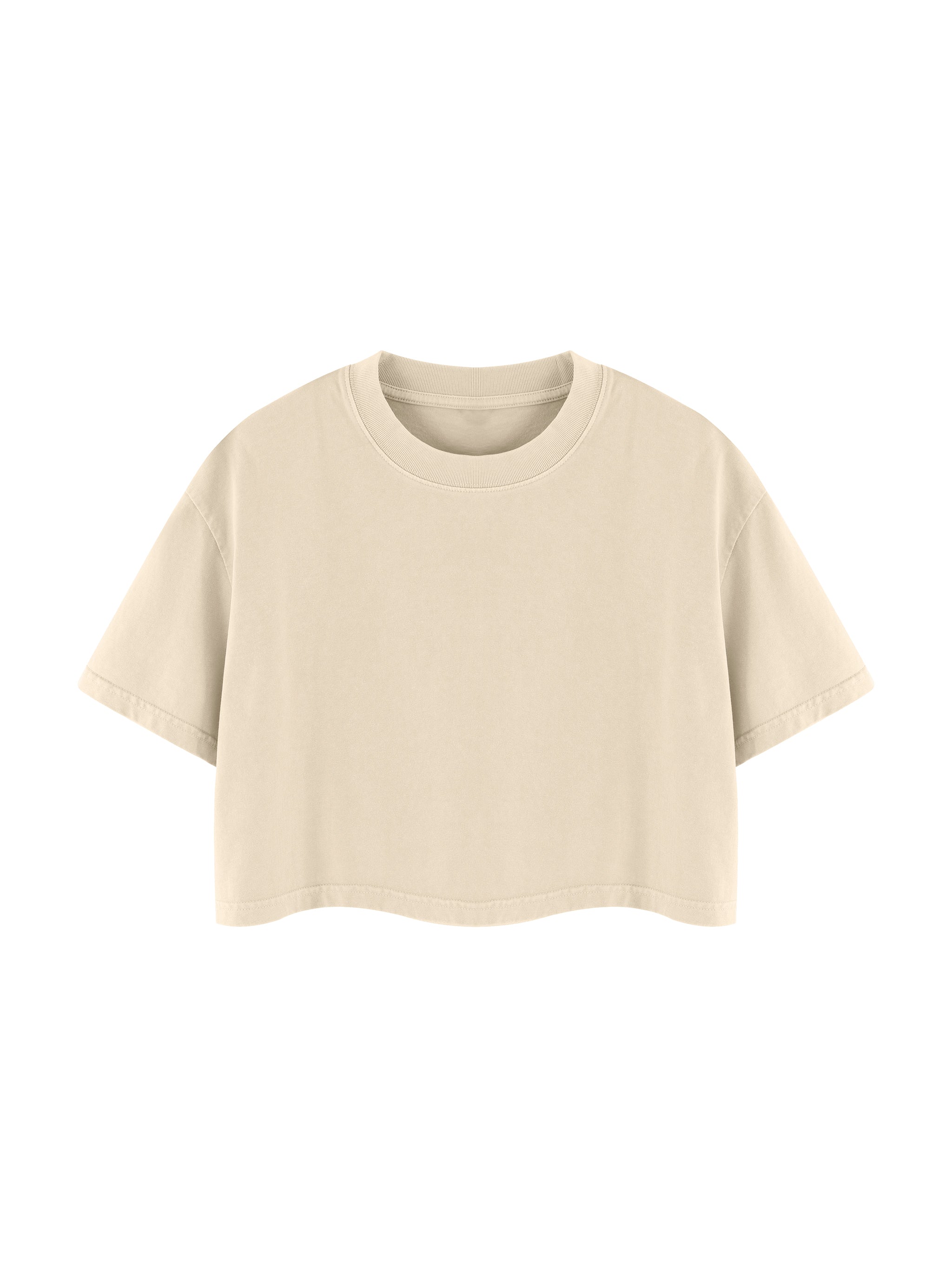 4 North- Women's Mineral Wash Cotton Crop T-Shirt