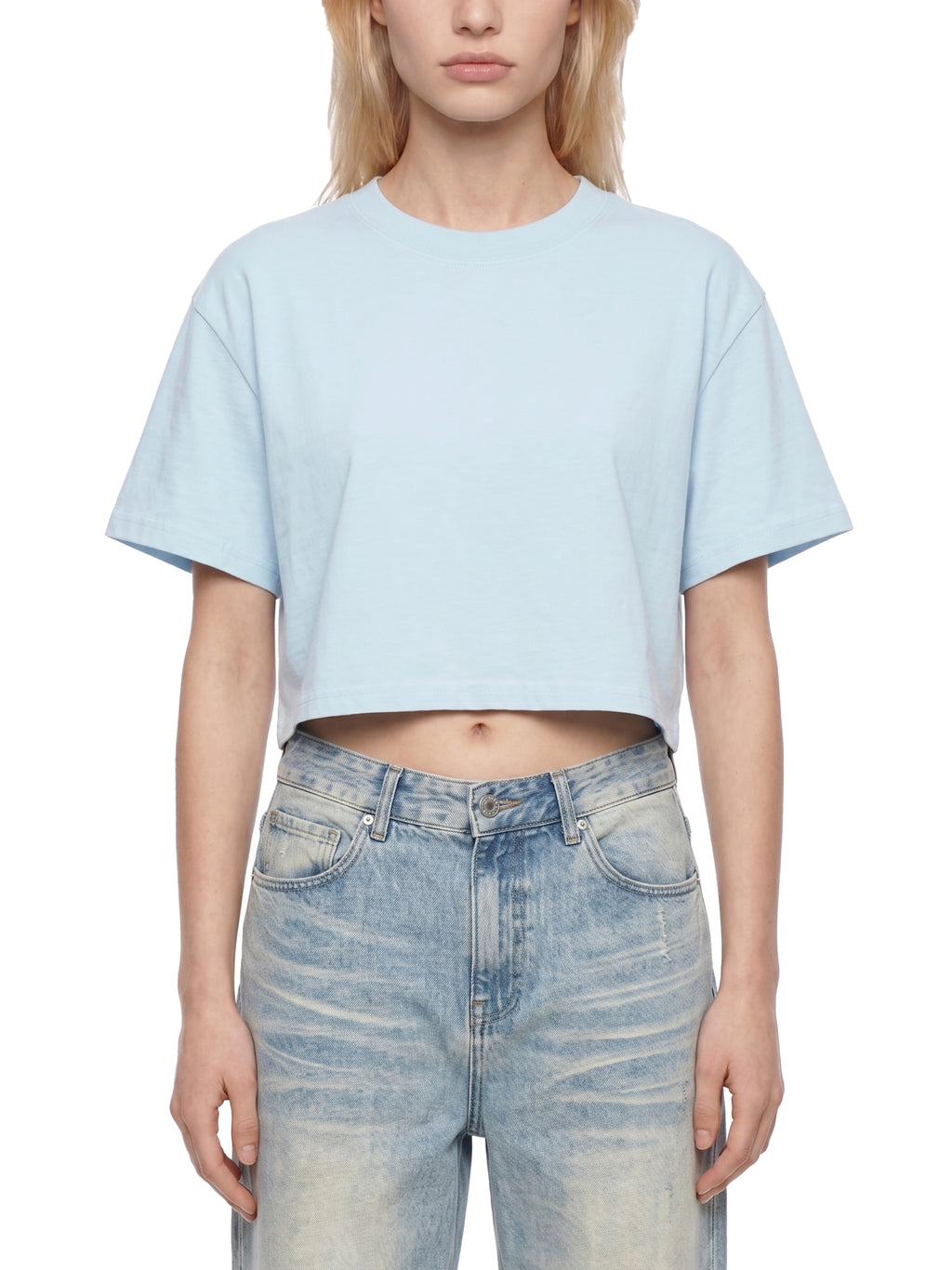 4 North- Women's Mineral Wash Cotton Crop T-Shirt