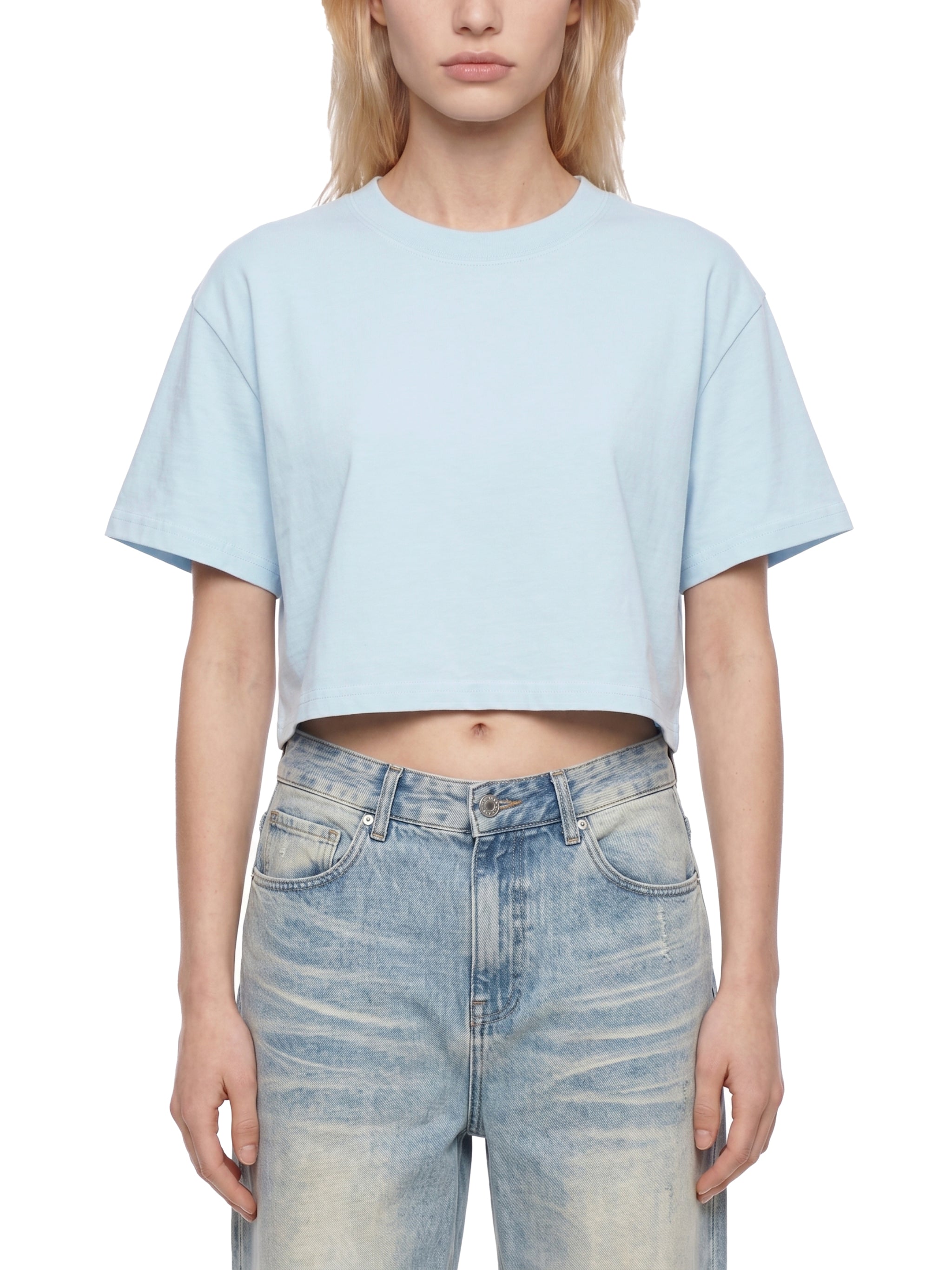 4 North- Women's Mineral Wash Cotton Crop T-Shirt