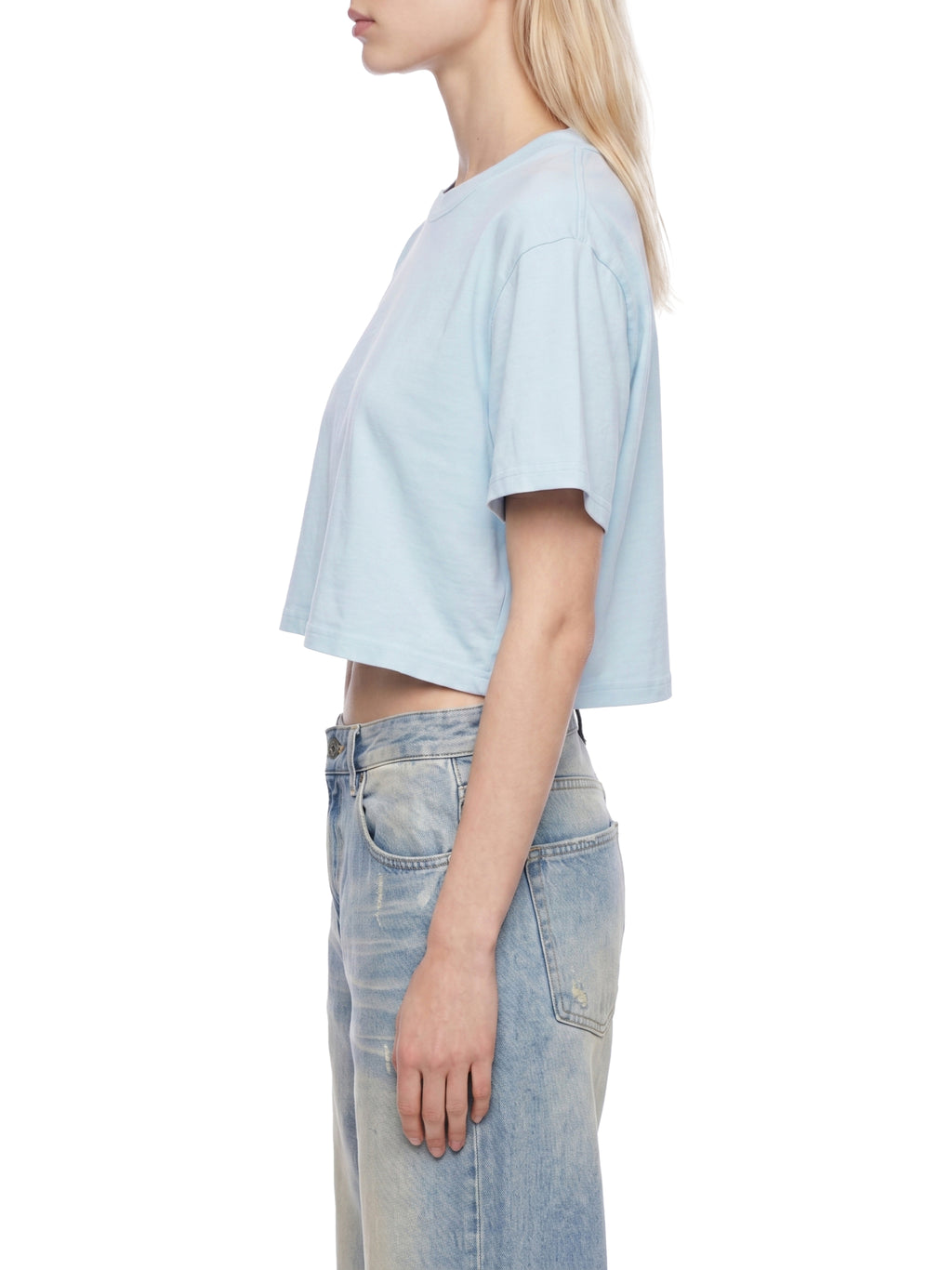 4 North- Women's Mineral Wash Cotton Crop T-Shirt