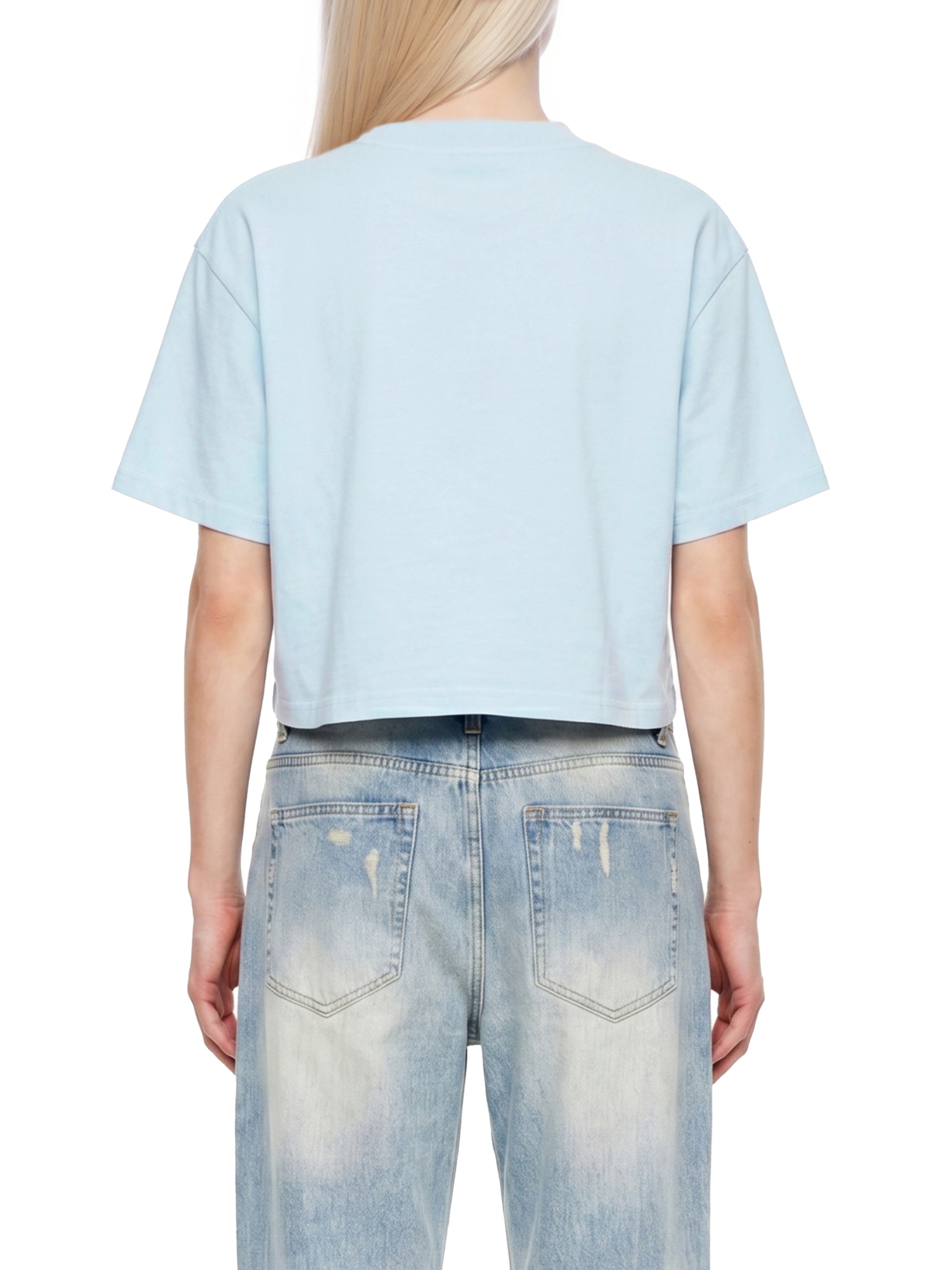 4 North- Women's Mineral Wash Cotton Crop T-Shirt