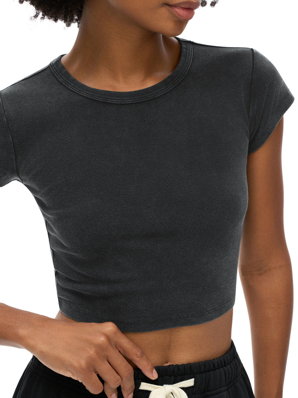 4 North- woman’s Snow Washed Crop Top