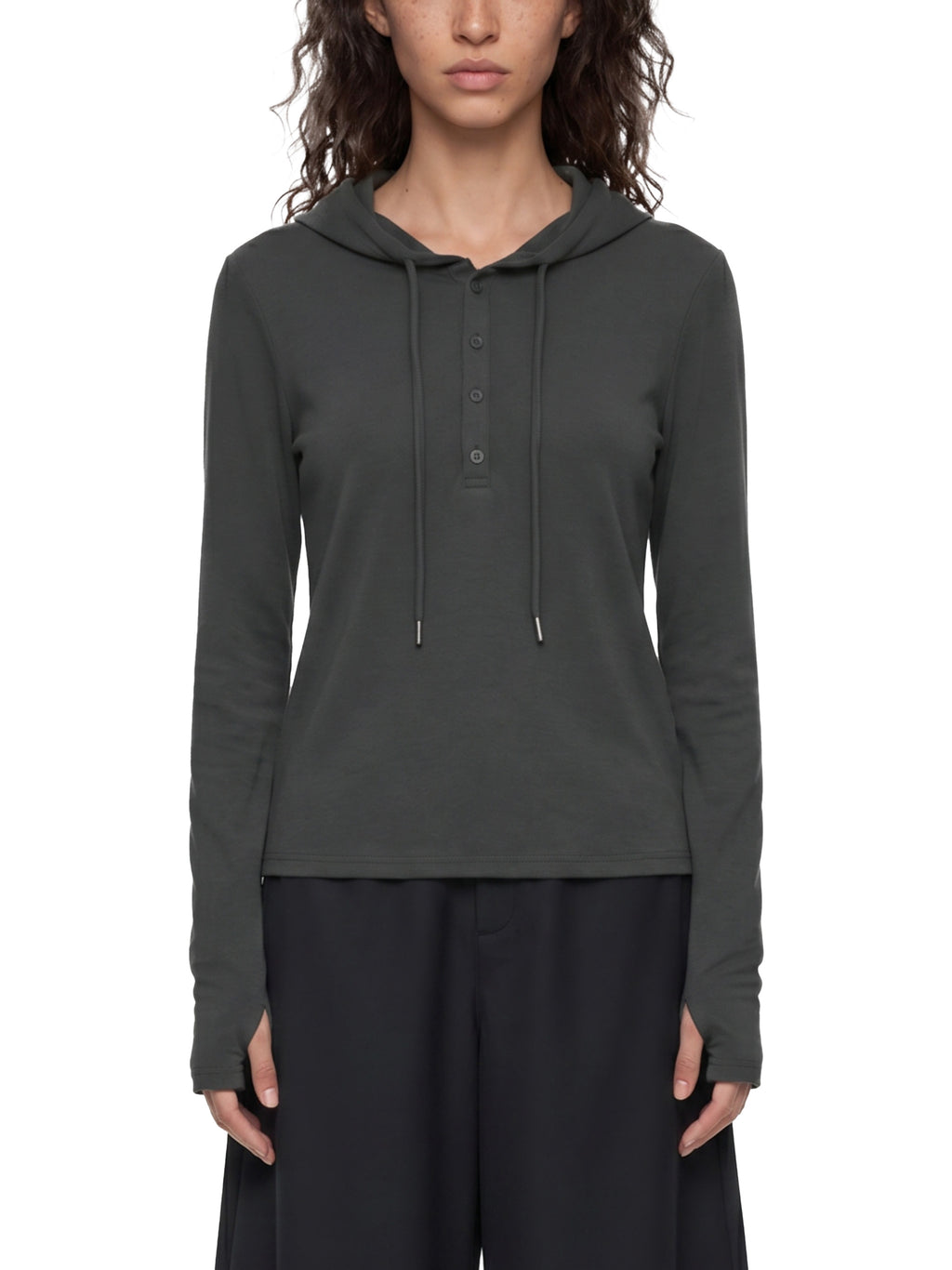 4 North- Women’s Slim Half-Button T-Shirt