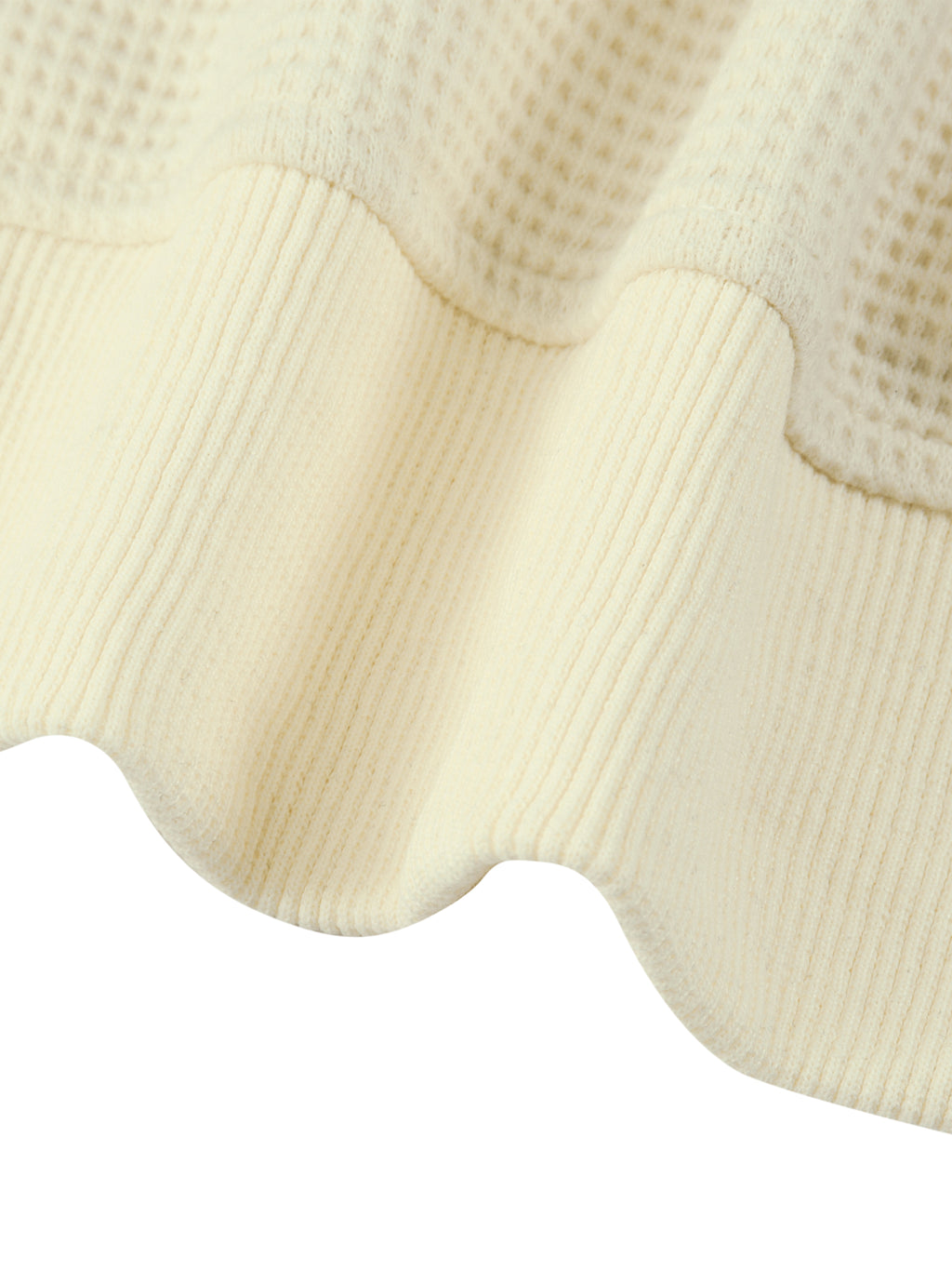 2 center- Women's Waffle Full Zip Hoodie