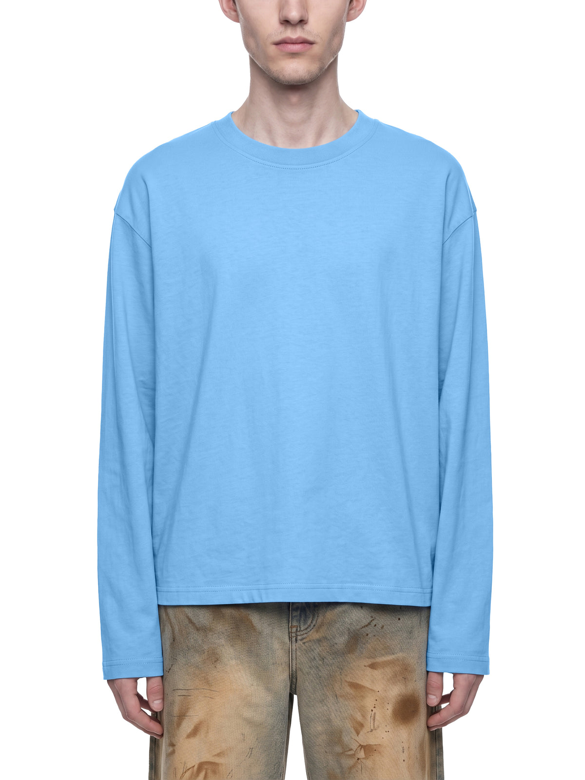 OC Varsity Flames- Unisex Vintage Wash Long Sleeve Boxy T-Shirt