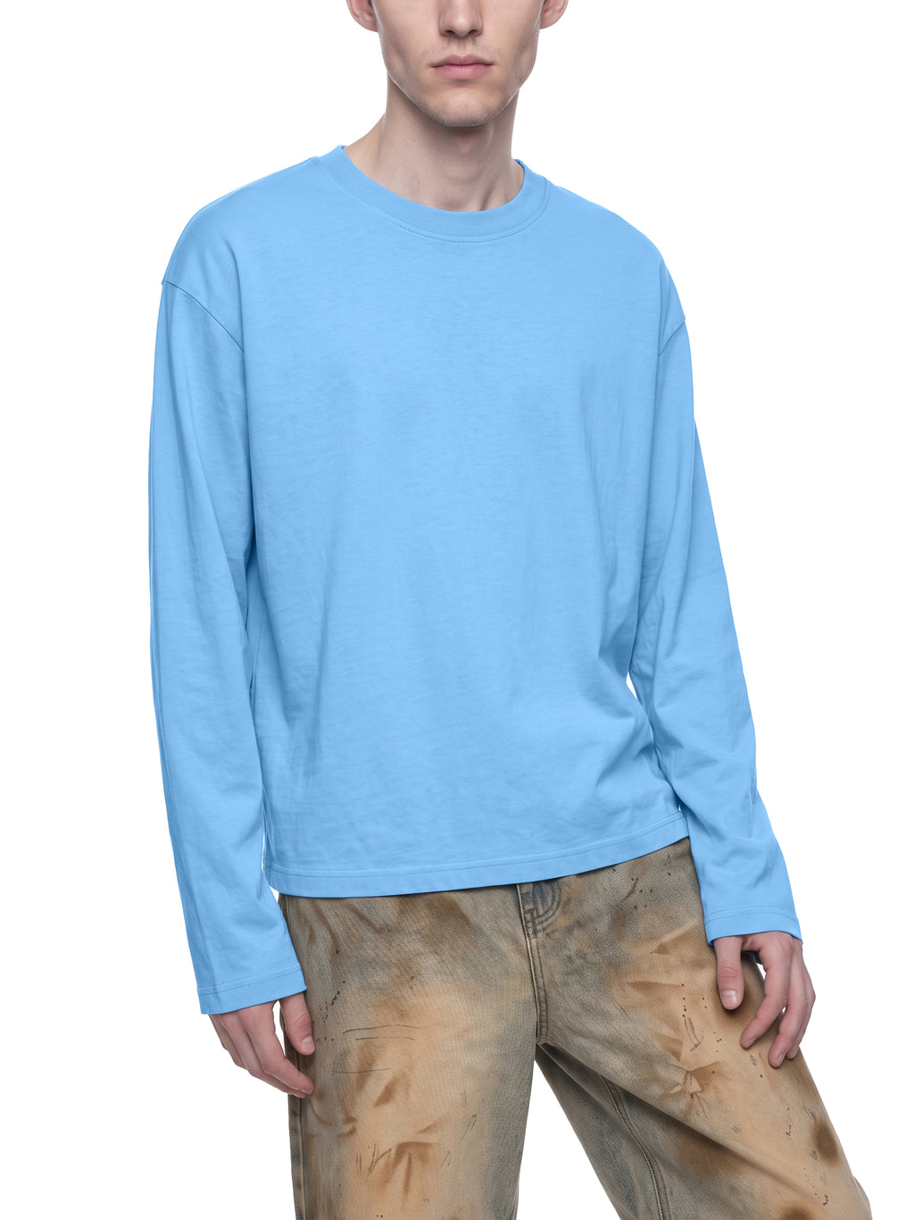 OC Varsity Flames- Unisex Vintage Wash Long Sleeve Boxy T-Shirt